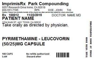 Image Description (Pyrimethamine Leucovorin (50mg 25mg))